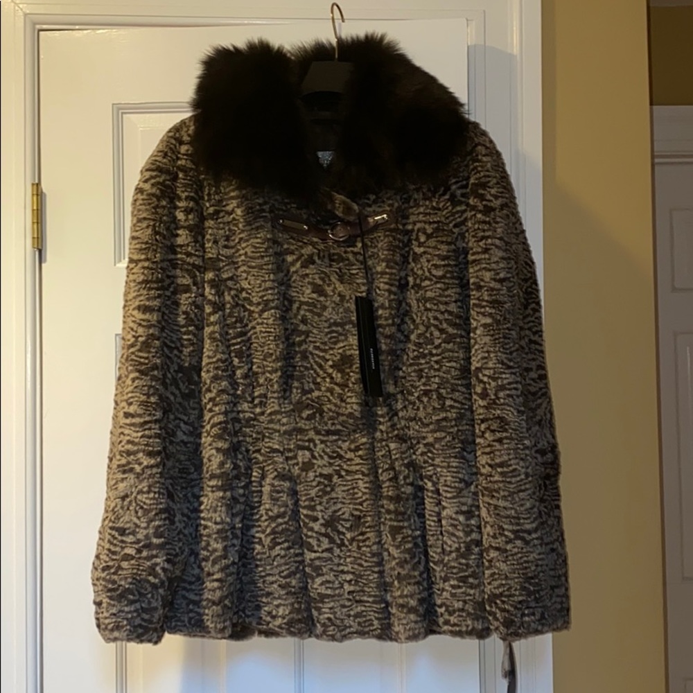 Viaveneto genuine rex rabbit coat